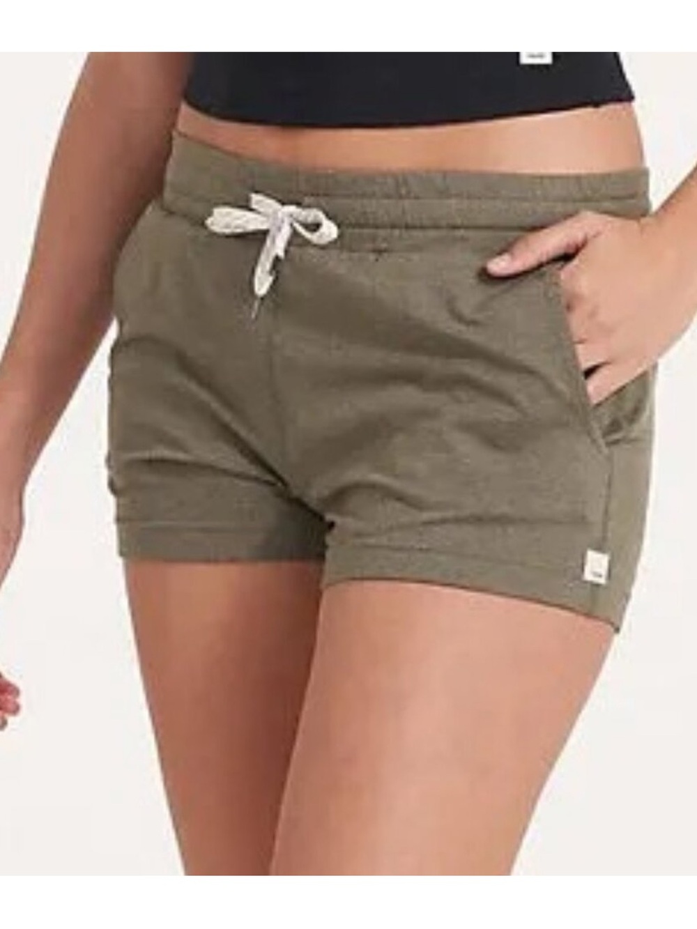 Vuori Women's Halo Performance Shorts XS Light Oregano Heather DreamKnit - Picture 3 of 14